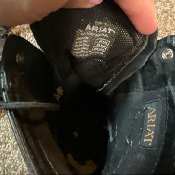 Ariat Heritage LaceUp Boot Size 12D Black Leather - Picture 10 of 11